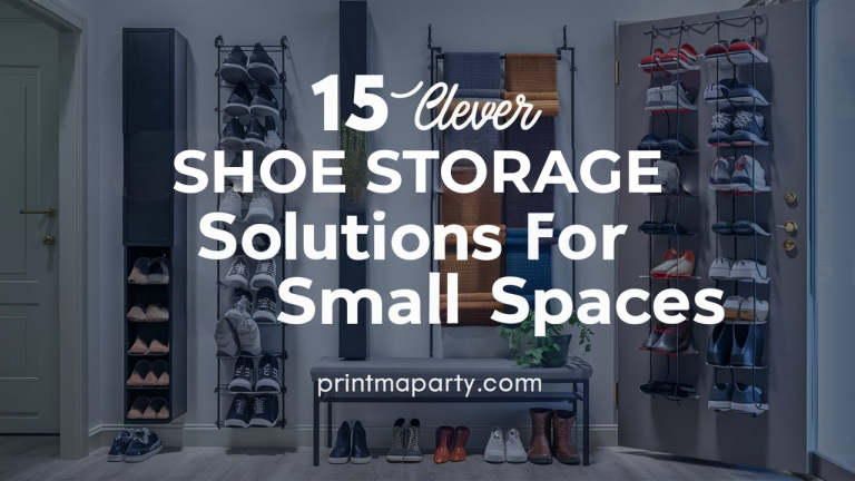 15 Clever Shoe Storage Solutions for Small Spaces - Print Me a Party