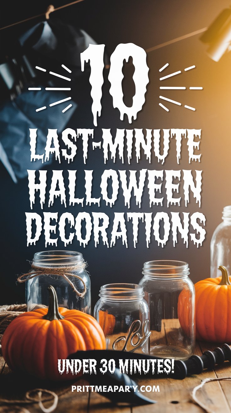 0 Last-Minute DIY Halloween Decorations (Under 30 Minutes!)

Description: Transform your home with these quick & easy budget-friendly Halloween crafts! From a spooky Halloween wreath to a haunted Halloween tree, get 10 DIY ideas for a perfect fall Halloween vibe. #DIYHalloween #HalloweenDecor #LastMinuteDIY #HalloweenCrafts #BudgetFriendly #HalloweenVibes