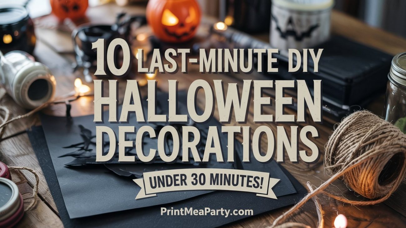 10 Last-Minute DIY Halloween Decorations (Under 30 Minutes!) Description: Transform your home with these quick & easy budget-friendly Halloween crafts! From a spooky Halloween wreath to a haunted Halloween tree, get 10 DIY ideas for a perfect fall Halloween vibe. #DIYHalloween #HalloweenDecor #LastMinuteDIY #HalloweenCrafts #BudgetFriendly #HalloweenVibes