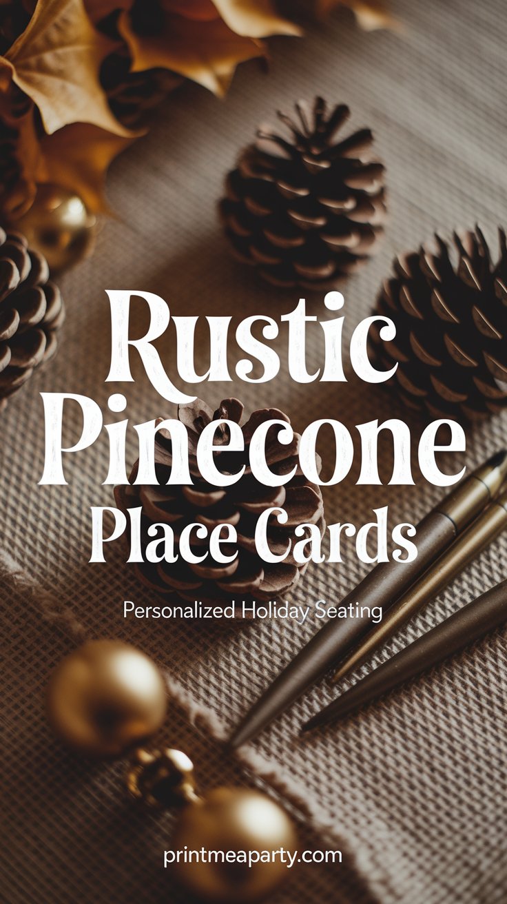 Easy Pinecone Place Cards for a Charming Holiday Table
Upgrade your holiday table with these adorable pinecone place cards—perfect for seating and party favors! #ChristmasTableDecor #DIYPinecones #HolidayHosting #RusticChristmas #PartyFavors